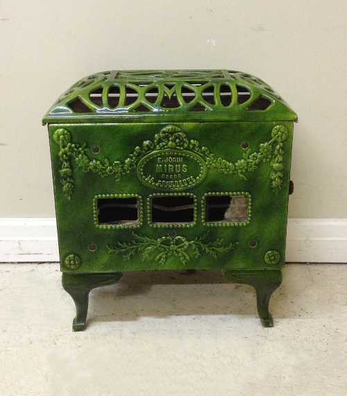 MIRUS FRENCH ENAMEL ANTIQUE STOVE